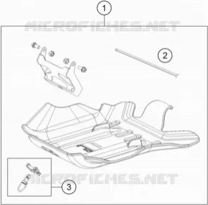PROTECTION MOTEUR Husqvarna Husaberg 250 2014 TE 250  TE 250