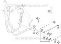 BEQUILLE LATERALE / CENTRALE pour Husqvarna TE 250 2012