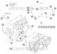 CARTER MOTEUR pour Husqvarna TE 250 2012