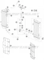CIRCUIT DE REFROIDISSEMENT pour Husqvarna TE 250 2012