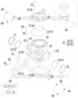 CYLINDRE / CULASSE pour Husqvarna TE 250 2012