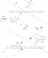ETRIER DE FREIN AR pour Husqvarna TE 250 2012