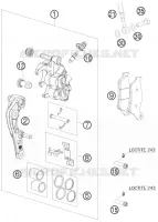 ETRIER DE FREIN AVANT pour Husqvarna TE 250 2012