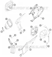 FILTRE A AIR pour Husqvarna TE 250 2012