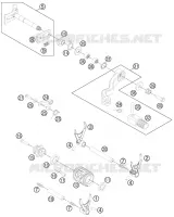 MECANISME DE SELECTION DE VITESSES pour Husqvarna TE 250 2012