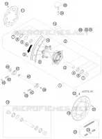 ROUE ARRIERE pour Husqvarna TE 250 2012