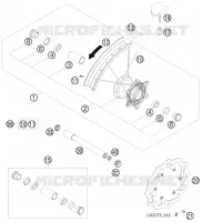 ROUE AVANT pour Husqvarna TE 250 2012