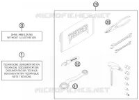 TROUSSE A OUTILS / MANUELS / OPTIONS pour Husqvarna TE 250 2012