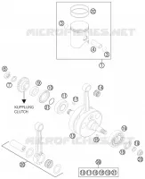 VILEBREQUIN / PISTON pour Husqvarna TE 250 2012