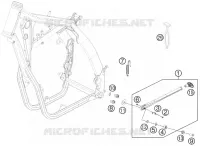 BEQUILLE LATERALE / CENTRALE pour Husqvarna TE 250 2011