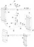 CIRCUIT DE REFROIDISSEMENT pour Husqvarna TE 250 2011