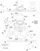CYLINDRE / CULASSE pour Husqvarna TE 250 2011