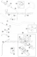 GUIDON / COMMANDES pour Husqvarna TE 250 2011