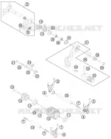 MECANISME DE SELECTION DE VITESSES pour Husqvarna TE 250 2011