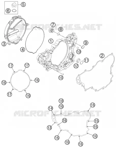CARTER EMBRAYAGE Husqvarna Husaberg 250 2013 FE 250  FE 250