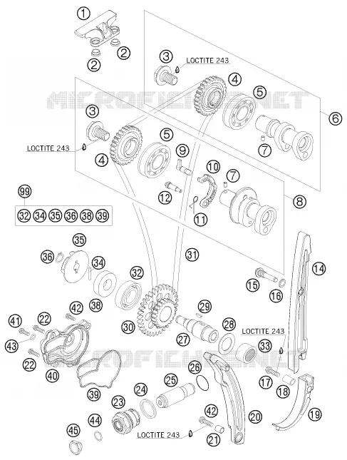 DISTRIBUTION Husqvarna Husaberg 250 2013 FE 250  FE 250