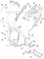 CADRE pour Husqvarna TE 125 2013
