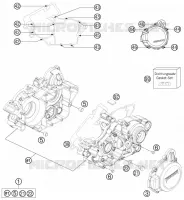 CARTER MOTEUR pour Husqvarna TE 125 2013