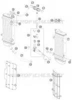 CIRCUIT DE REFROIDISSEMENT pour Husqvarna TE 125 2013
