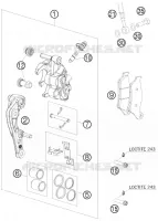 ETRIER DE FREIN AVANT pour Husqvarna TE 125 2013