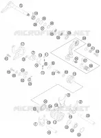 MECANISME DE SELECTION DE VITESSES pour Husqvarna TE 125 2013