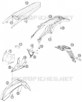 PLASTIQUES pour Husqvarna TE 125 2013