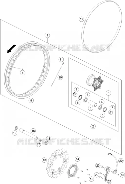 ROUE AVANT Husqvarna Husqvarna 701 2020 701 ENDURO  701 ENDURO