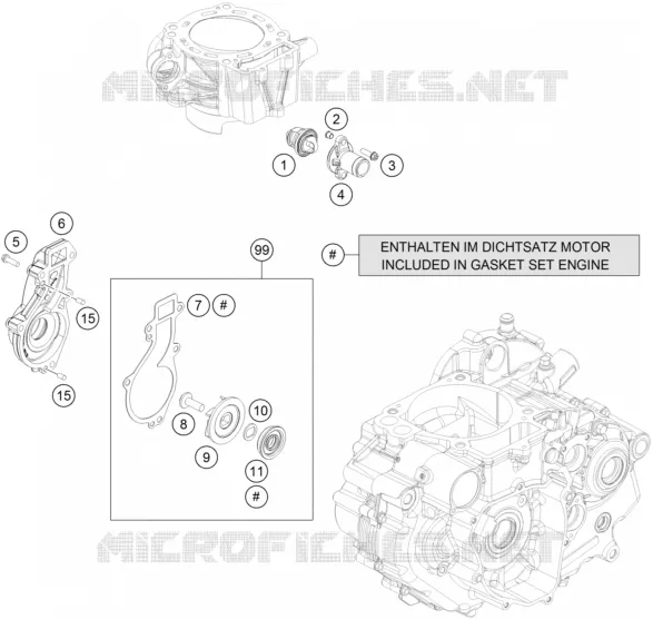 POMPE A EAU Husqvarna Husqvarna 701 2019 701 ENDURO  701 ENDURO