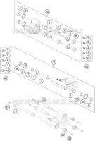BIELLETTE D'AMORTISSEUR PRO LEVER pour Husqvarna SVARTPILEN 701 2019