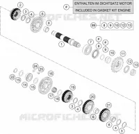 BOITE DE VITESSES   ARBRE SECONDAIRE pour Husqvarna SVARTPILEN 701 2019