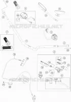 GUIDON / COMMANDES pour Husqvarna SVARTPILEN 701 2019