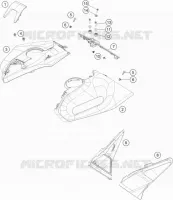 COUVERCLE pour Husqvarna VITPILEN 701 2020