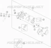 ETRIER DE FREIN AR pour Husqvarna VITPILEN 701 2020