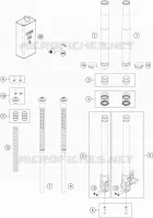 FOURCHE (PIECES) pour Husqvarna VITPILEN 701 2020