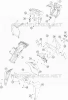 PLASTIQUES pour Husqvarna VITPILEN 701 2020
