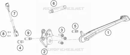 BEQUILLE LATERALE / CENTRALE Husqvarna Husqvarna 701 2020 VITPILEN 701  VITPILEN 701