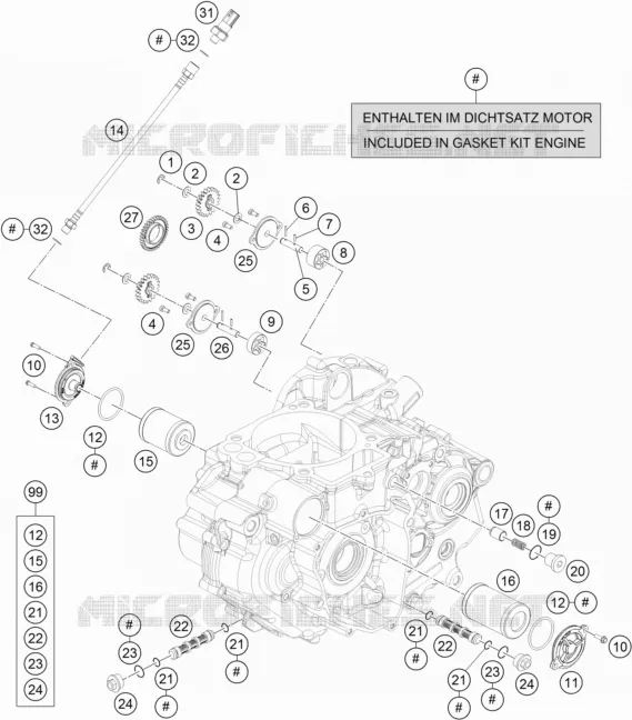 POMPE A HUILE Husqvarna Husqvarna 701 2020 VITPILEN 701  VITPILEN 701