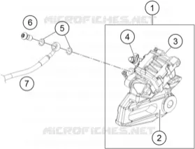 ETRIER DE FREIN AR Husqvarna Husqvarna 401 2019 VITPILEN 401  VITPILEN 401