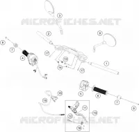 GUIDON / COMMANDES pour Husqvarna VITPILEN 401 2020