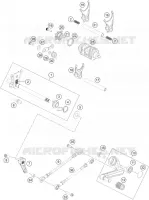 MECANISME DE SELECTION DE VITESSES pour Husqvarna VITPILEN 401 2020