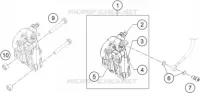 ETRIER DE FREIN AVANT pour Husqvarna VITPILEN 401 2020