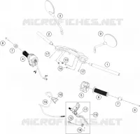 GUIDON / COMMANDES pour Husqvarna VITPILEN 401 2020