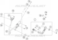 MAITRE CYLINDRE DE FREIN ARRIERE pour Husqvarna VITPILEN 401 2020