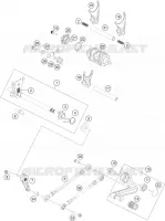 MECANISME DE SELECTION DE VITESSES pour Husqvarna VITPILEN 401 2020