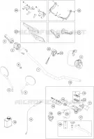 GUIDON / COMMANDES pour Husqvarna 701 SUPERMOTO 2020