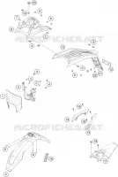 PLASTIQUES pour Husqvarna 701 SUPERMOTO 2020