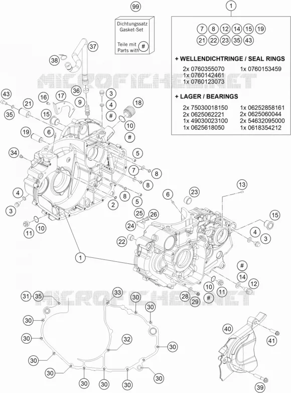 CARTER MOTEUR Husqvarna Husqvarna 701 2019 701 SUPERMOTO  701 SUPERMOTO