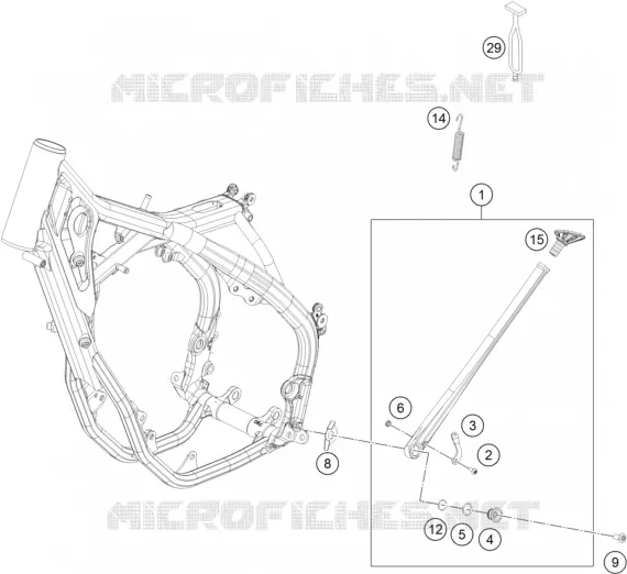 BEQUILLE LATERALE / CENTRALE Husqvarna Husqvarna 300 2019 TX 300  TX 300