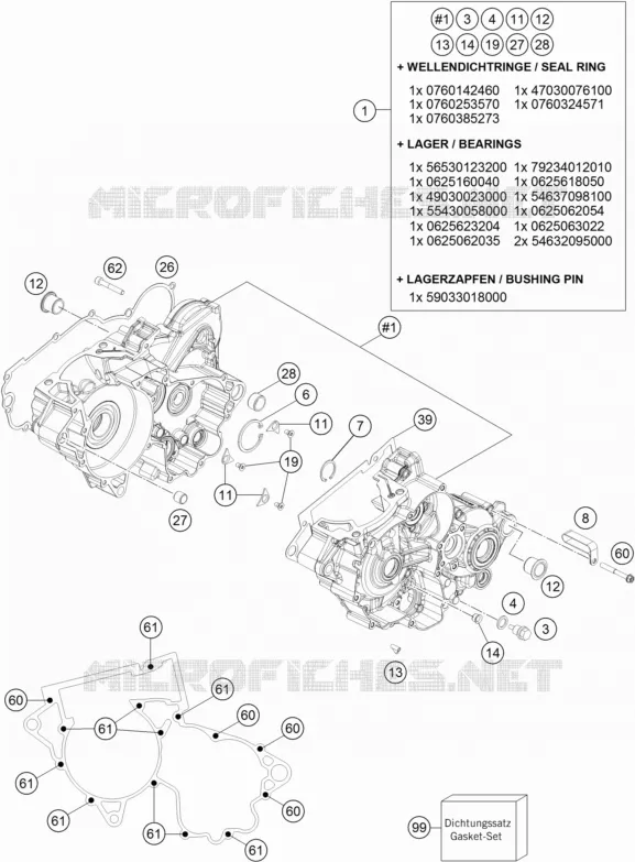 CARTER MOTEUR Husqvarna Husqvarna 300 2019 TX 300  TX 300