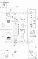 AMORTISSEUR (PIECES) pour Husqvarna FX 450 2019